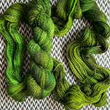 TREE'S A CROWD -- Wave Hill zebra fingering yarn -- ready to ship