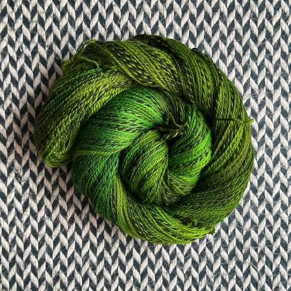 TREE'S A CROWD -- Wave Hill zebra fingering yarn -- ready to ship