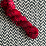 CLAUS-TROPHOBIC -- Wave Hill zebra fingering yarn -- ready to ship