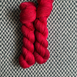 CLAUS-TROPHIC -- Broadway sparkle sock yarn -- ready to ship