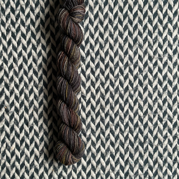 Purrsonality -- mini-skein -- Times Square sock yarn -- ready to ship