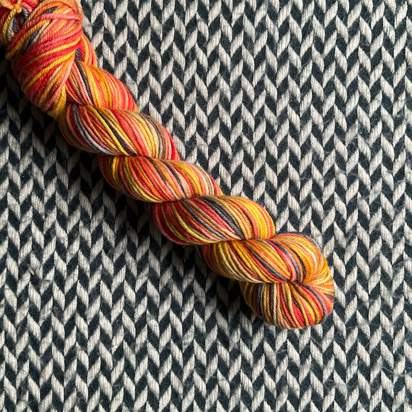 DRUMLINE -- Half-Skein -- Greenwich Village DK yarn --ready to ship