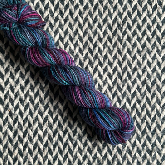 BLACK OPAL -- Half-Skein -- Greenwich Village DK yarn --ready to ship