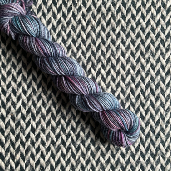 BLACK PEARL -- Half-Skein -- Greenwich Village DK yarn --ready to ship