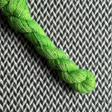 LIME -- Half-Skein -- LaGuardia Tweed DK yarn --ready to ship