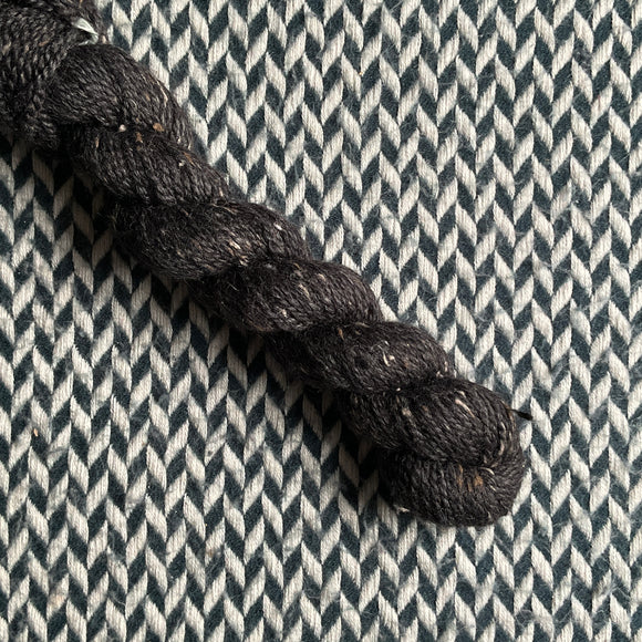 CHARCOAL -- Half-Skein -- LaGuardia Tweed DK yarn --ready to ship