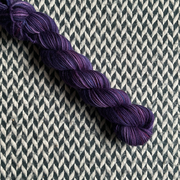 VIOLET VARIETY -- Half-Skein -- Greenwich Village DK yarn -- ready to ship