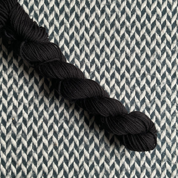 BLACKBIRD -- Half-Skein -- Kew Gardens DK yarn -- ready to ship