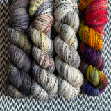 CURIOSITY *4 Skein Set* -- Wave Hill zebra yarn -- ready to ship