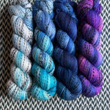 OUT OF THIS WORLD *4 Skein Set* -- Wave Hill zebra yarn -- ready to ship