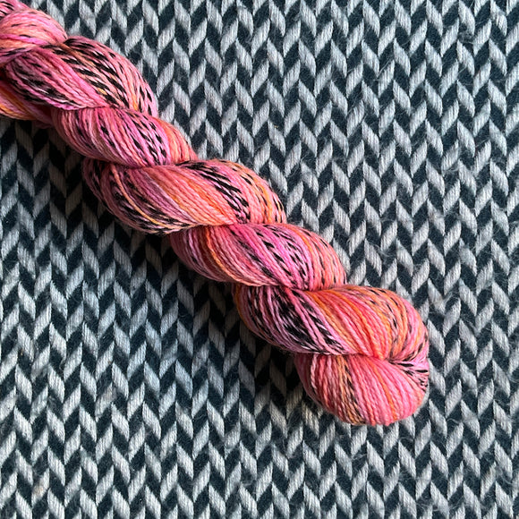 SNAP DRAGONS -- Half-Skein -- Wave Hill zebra yarn -- ready to ship