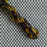 SOLAR ECLIPSE OF THE HEART -- Half-Skein -- Broadway sparkle sock yarn -- ready to ship