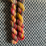 Drumline -- mini-skein -- Broadway sparkle sock yarn-- ready to ship