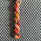 Drumline -- mini-skein -- Broadway sparkle sock yarn-- ready to ship