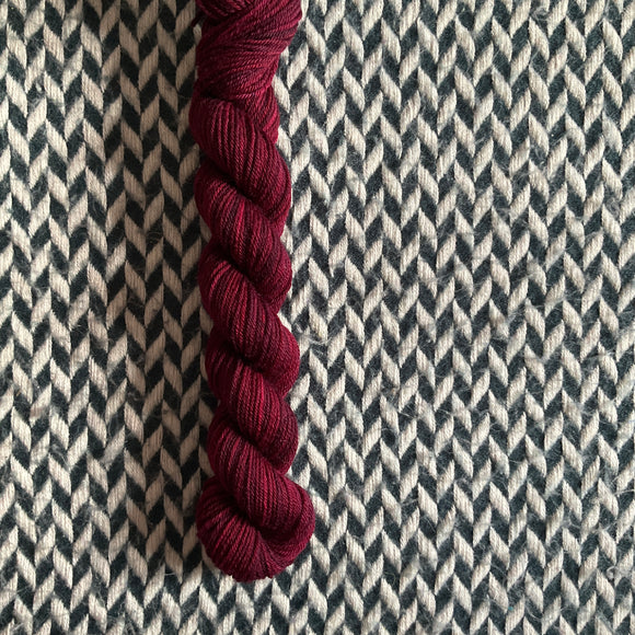Pinot Noir -- mini-skein -- Times Square sock yarn -- ready to ship
