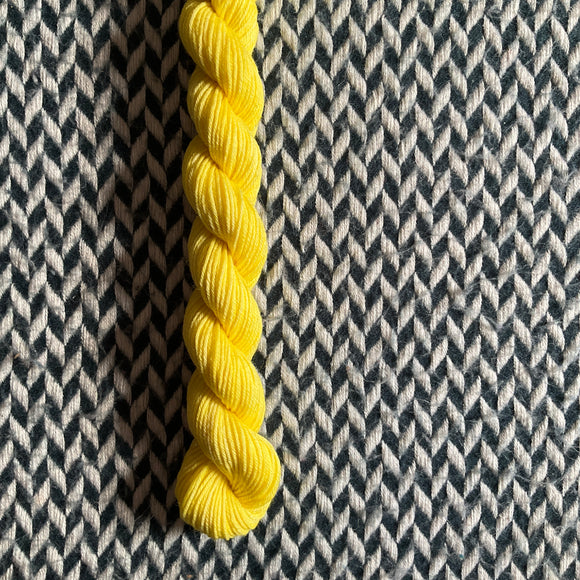 Sunflower -- mini-skein -- Times Square sock yarn -- ready to ship