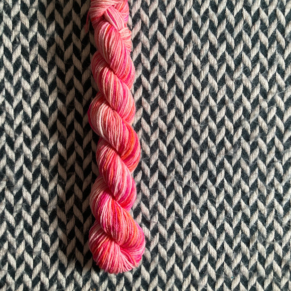 Hibiscus -- mini-skein -- Times Square sock yarn -- ready to ship