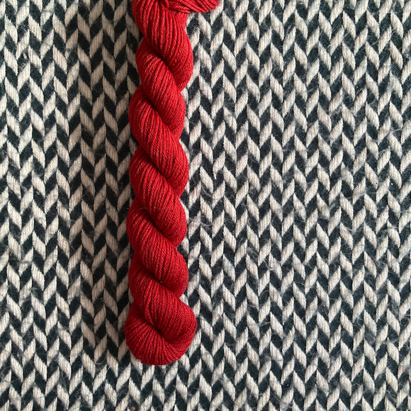 Brick -- mini-skein -- Times Square sock yarn -- ready to ship