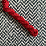 Brick -- mini-skein -- Times Square sock yarn -- ready to ship