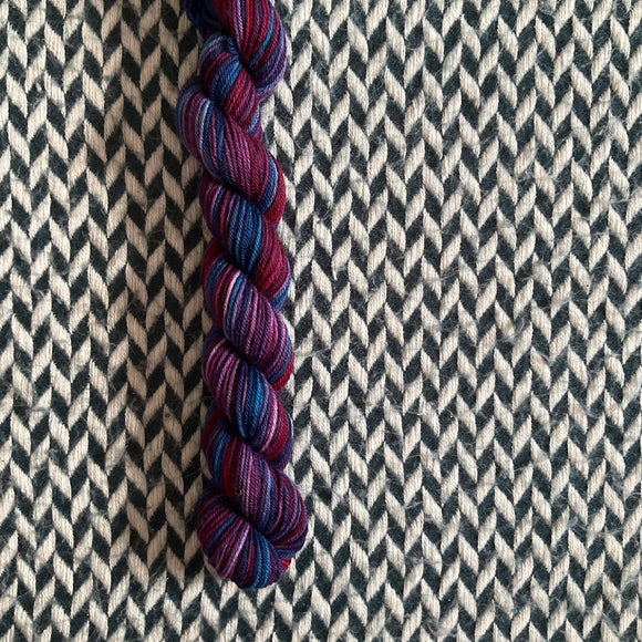 Compote -- mini-skein -- Times Square sock yarn -- ready to ship