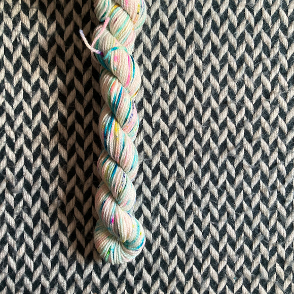 The Color Parrot -- mini-skein -- Harlem sock yarn -- ready to ship