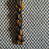 Solar Eclipse of the Heart -- mini-skein -- Broadway sparkle sock yarn-- ready to ship