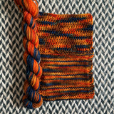 Beauti-fall -- mini-skein -- Broadway sparkle sock yarn -- ready to ship