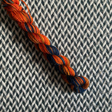 Beauti-fall -- mini-skein -- Broadway sparkle sock yarn -- ready to ship