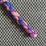 Great Sand Dunes -- mini-skein -- Broadway sparkle sock yarn-- ready to ship