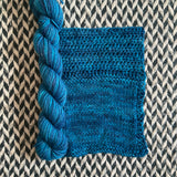 Blue Agate -- mini-skein -- Broadway sparkle sock yarn-- ready to ship