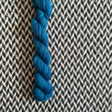 Blue Agate -- mini-skein -- Broadway sparkle sock yarn-- ready to ship