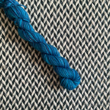 Blue Agate -- mini-skein -- Broadway sparkle sock yarn-- ready to ship