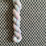 Buttercream -- mini-skein -- Broadway sparkle sock yarn-- ready to ship