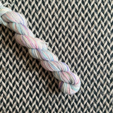 Buttercream -- mini-skein -- Broadway sparkle sock yarn-- ready to ship