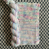 Buttercream -- mini-skein -- Broadway sparkle sock yarn-- ready to ship