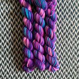 Electric Sheep -- mini-skein -- Broadway sparkle sock yarn-- ready to ship