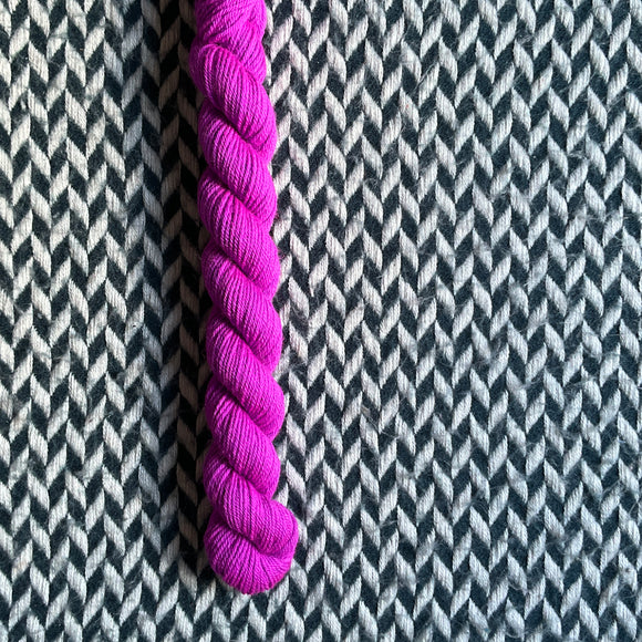 Highlighter Purple -- mini-skein -- Times Square sock yarn-- ready to ship