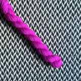 Highlighter Purple -- mini-skein -- Times Square sock yarn-- ready to ship