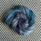 AZURE AFFAIR -- Wave Hill zebra fingering yarn -- ready to ship