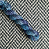 AZURE AFFAIR -- Half-Skein -- Times Square sock yarn -- ready to ship