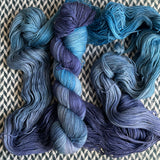 AZURE AFFAIR -- Broadway sparkle sock yarn -- ready to ship