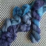 AZURE AFFAIR -- Broadway sparkle sock yarn -- ready to ship