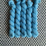 Wallflower -- mini-skein -- Broadway sparkle sock yarn-- ready to ship