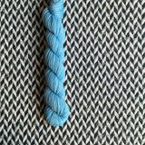 Wallflower -- mini-skein -- Broadway sparkle sock yarn-- ready to ship