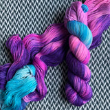 ELECTRIC SHEEP -- Broadway sparkle sock yarn-- ready to ship