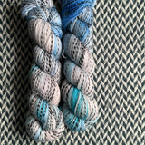 BIRTH OF A STAR -- Wave Hill zebra fingering yarn -- ready to ship