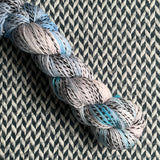 BIRTH OF A STAR -- Wave Hill zebra fingering yarn -- ready to ship