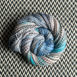 BIRTH OF A STAR -- Wave Hill zebra fingering yarn -- ready to ship