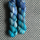 STELLAR NEBULA -- Wave Hill zebra fingering yarn -- ready to ship