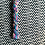 Jellywish -- mini-skein -- Broadway sparkle sock yarn -- ready to ship